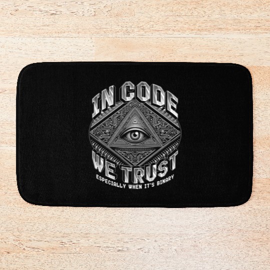 Robotics Engineer In Code We Trust Bath Mats