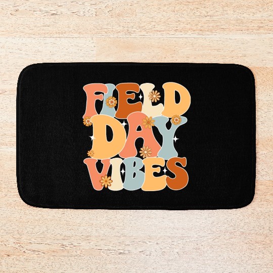 Field Day Vibes Outdoor Sunshine Flowers Bath Mats