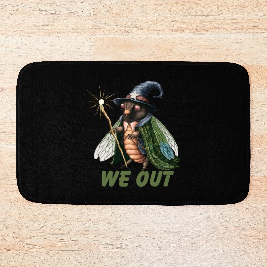 Funny Cicada We Out Cute Cicada Brood Emergence Bath Mats