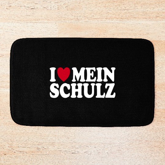 I Love My Schulz Heart Family Wedding Bath Mats