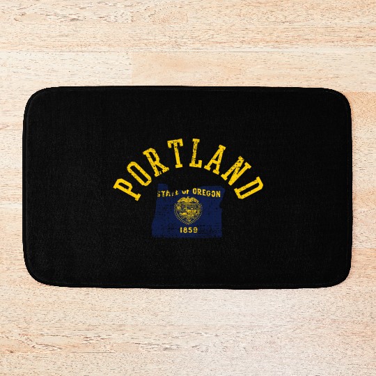 Portland Patriot American Flag Design Bath Mats