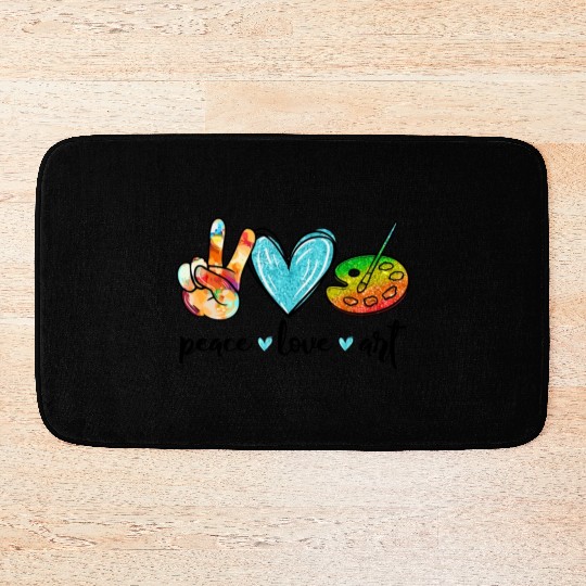 Painting Palette Funny Art Teacher Bath Mats