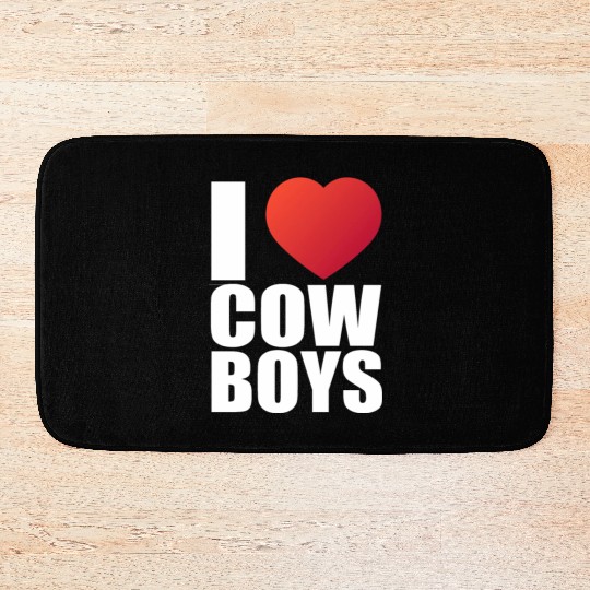 I love a cowboys; country; rodeos; cowboy; western Bath Mats