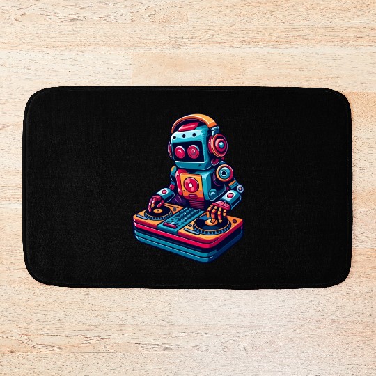 Robot DJ: Beats of the Future Bath Mats