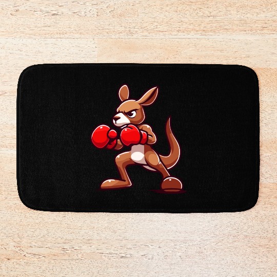Ring Champ Kangaroo: Boxing Bound Bath Mats