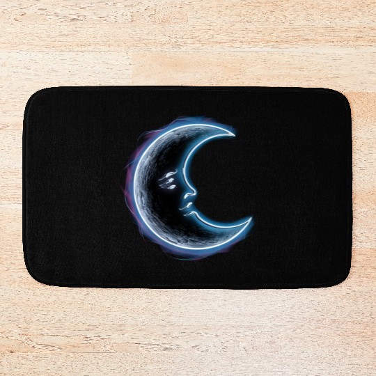 Neon moon Bath Mats