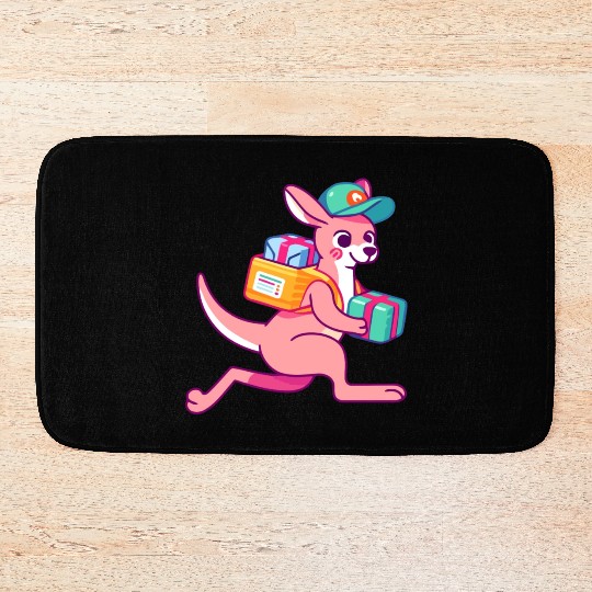 Speedy Delivery: Kangaroo Courier Bath Mats