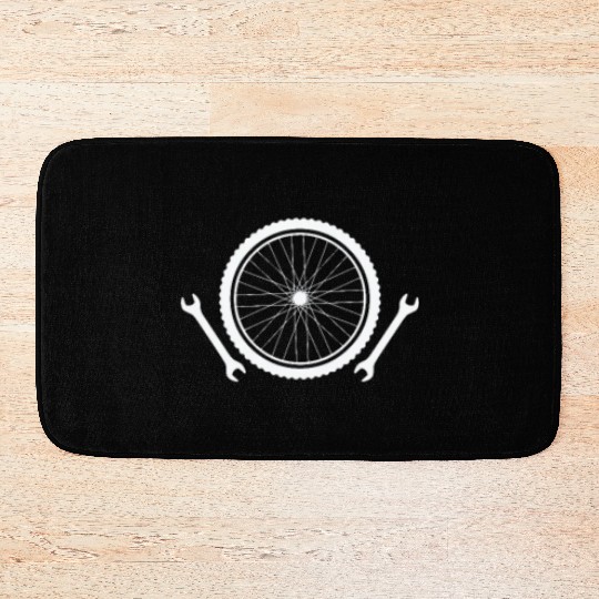 Bicycle Mechanic Bicycle Workshop Bath Mats