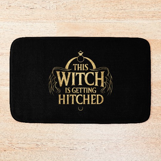This Witch is Getting Hitched Hallo Wedding Bride Bath Mats