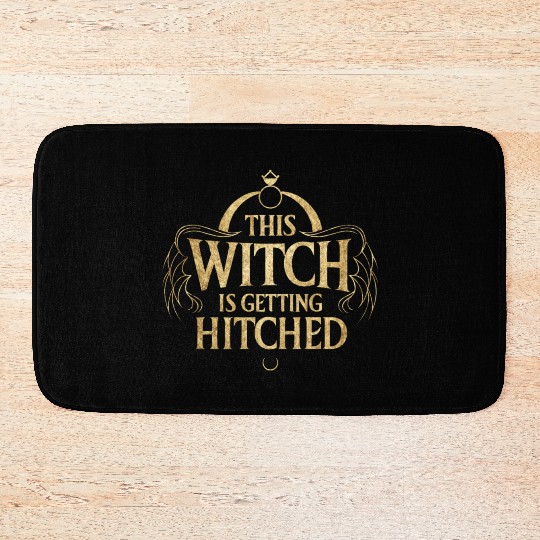 This Witch is Getting Hitched Hallo Wedding Bride Bath Mats