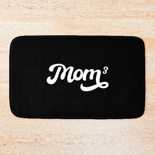 Mom Squared Mother's Day Mom Of Three Mothers Day Bath Mats