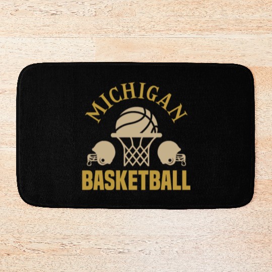 michigan basketball Bath Mats