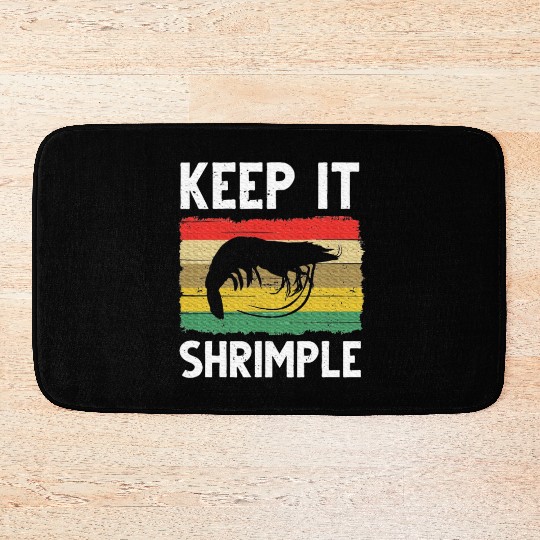 Shrimp Cool Fishing Prawn Lover Bath Mats