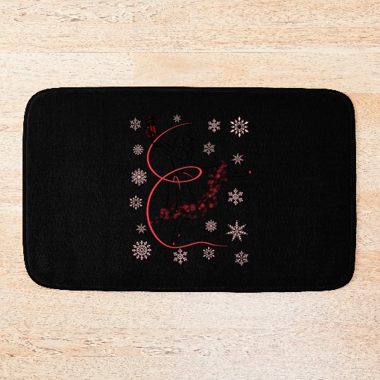 The Nutcracker Ballet and Clara Christmas Holiday Bath Mats
