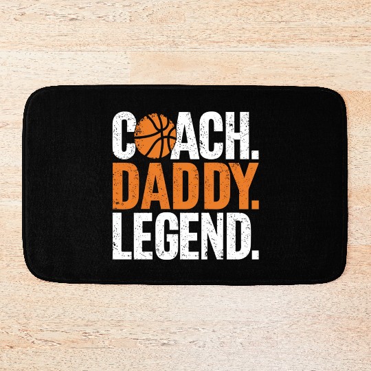 "Coach Daddy Legend" Bath Mats Perfect Gift for Dad