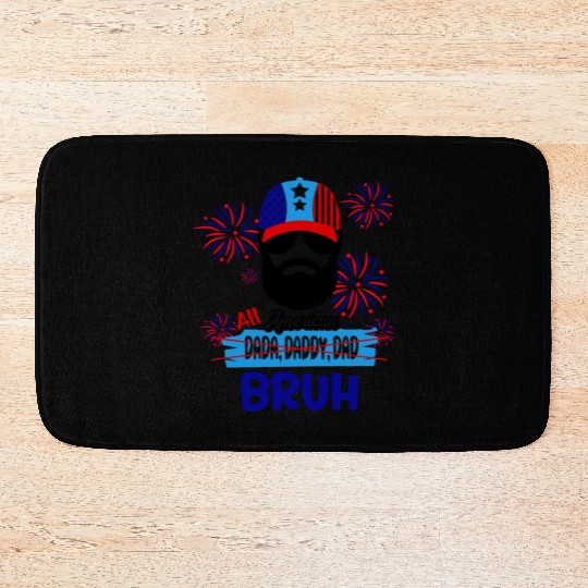 Mens Novelty fun U.S. for All American Dada Daddy Bath Mats