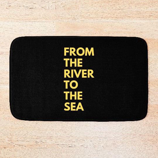 from the river to the sea Bath Mats