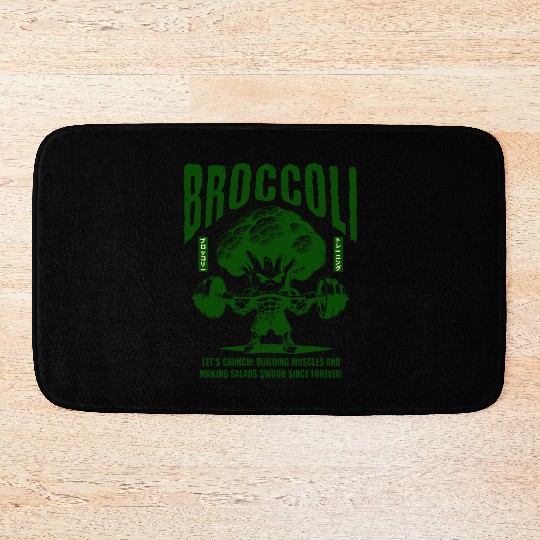 Broccoli Gym Bath Mats
