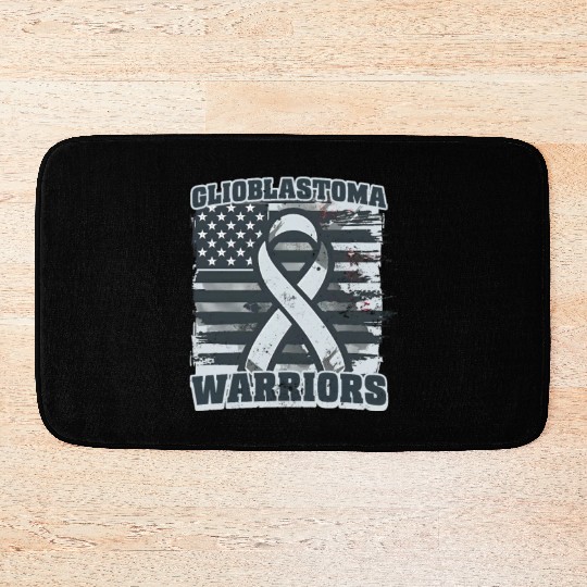 Glioblastoma Awareness Glioblastoma Warriors Bath Mats