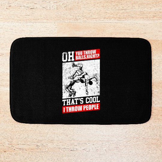 Wrestling People Wrestler Martial Bath Mats
