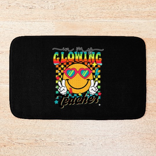 Last Day of School Teacher In My Glowing Teacher Bath Mats