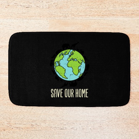 Save Our Home Animals Wildlife Conservation Earth Bath Mats