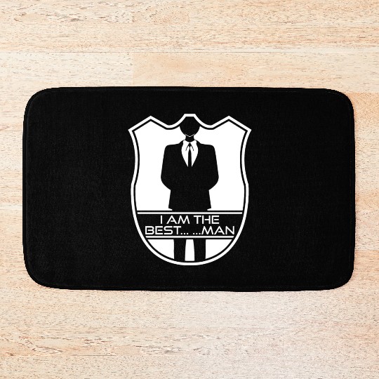 Best Man Groomsmen Bride Groom Bath Mats