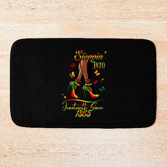 Stepping Into Juneteenth Since 1865 Bath Mats