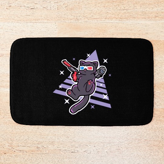 80's kitty Bath Mats