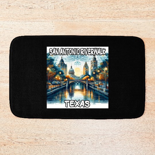 San Antonio Riverwalk Bath Mats