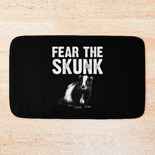 Best Skunk Design Zookeeper Skunk Lover Bath Mats