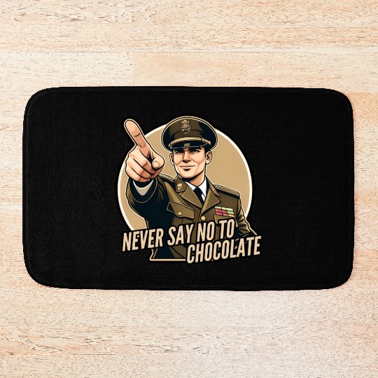 Never say no to chocolate Bath Mats