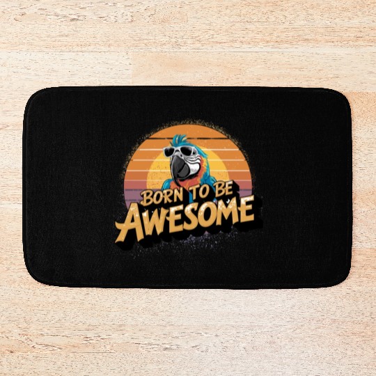 Macaw Parrot for a Bird Lover Animal Lover Bath Mats