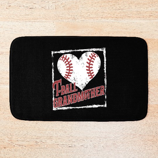 Baseball Grandma Grandmother Grandparents Day Bath Mats