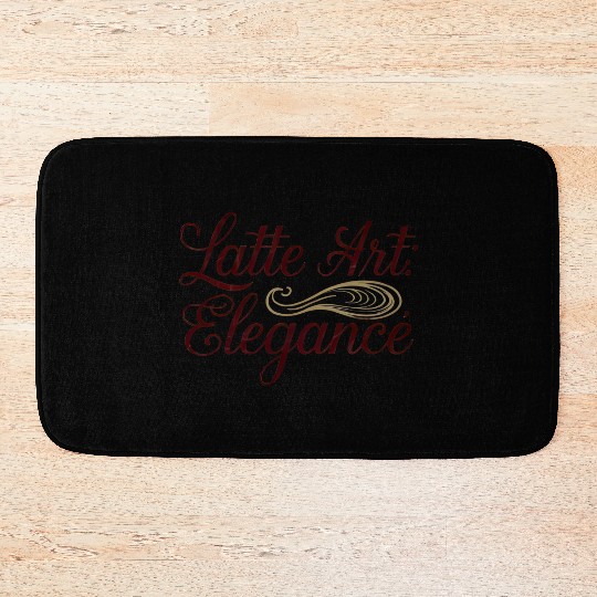 Latte Art Elegance Design - Stylish Coffee Wear Bath Mats