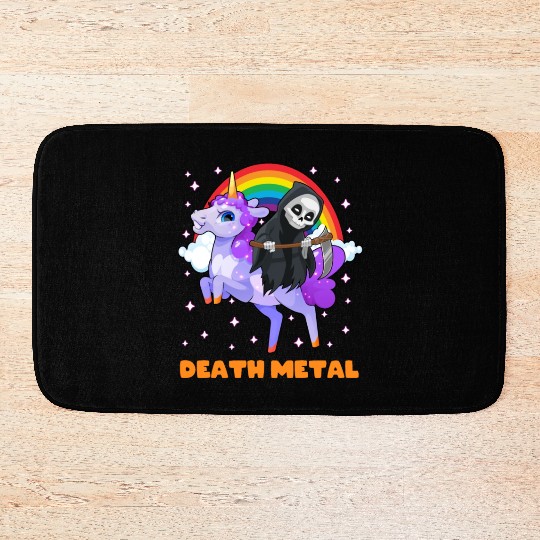 Goth Rock Satan Unicorn Festivals Death Metal Bath Mats