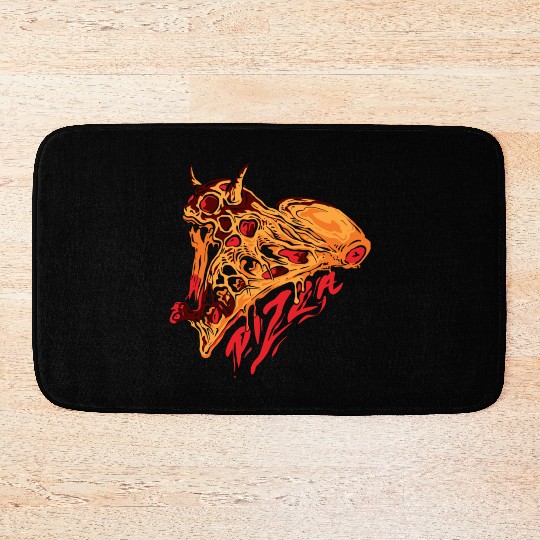 PIZZA SKULL Classic Bath Mats