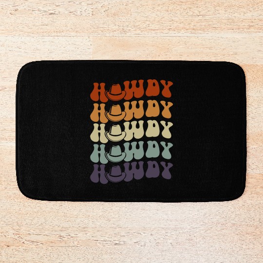 Western Country Texas Cowboy Hat Bath Mats