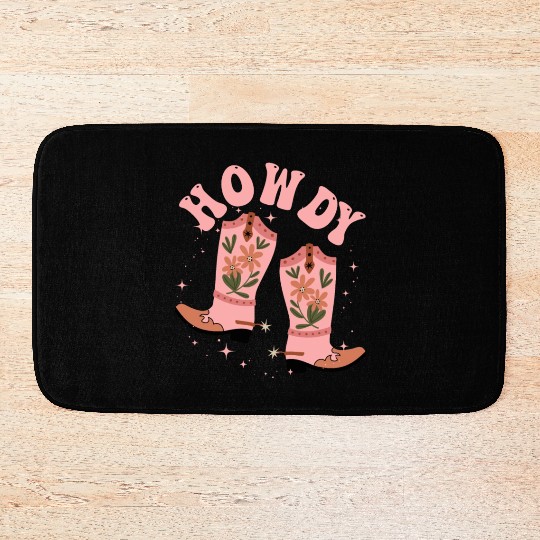 Western Country Texas Cowboy Hat Bath Mats