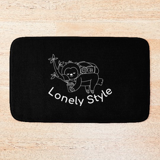 lonely style by naai cheuay white Bath Mats