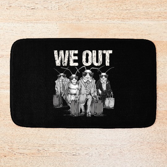 Cicada We Out Brood Emergence Bath Mats