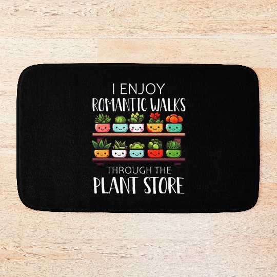 Plant Romantic Walks Gardening Plants Lover Gift Bath Mats