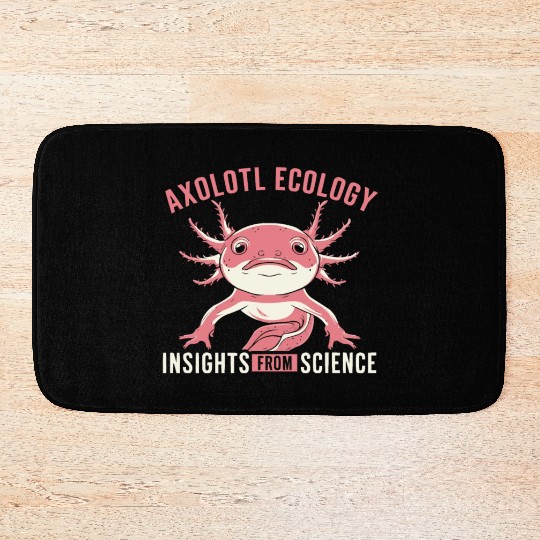 Axolotl Science Teacher Mexican Salamander Bath Mats