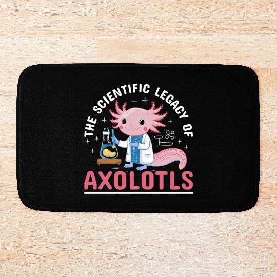 Axolotl Science Teacher Mexican Salamander Bath Mats