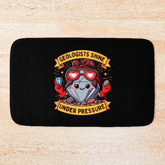 Rock-Solid Resilience: Geologists Under Pressure Bath Mats