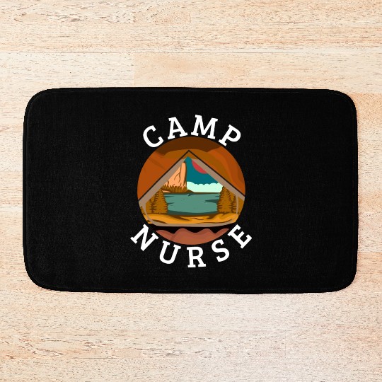 Summer Camp Nurse Women Bath Mats