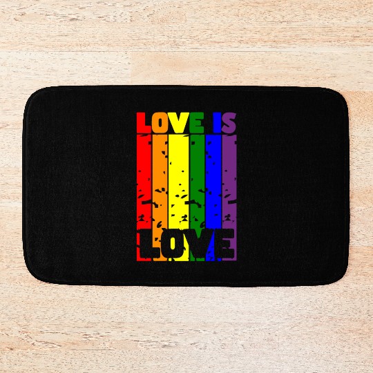 Love is Love: Celebrate Pride and Unity Bath Mats