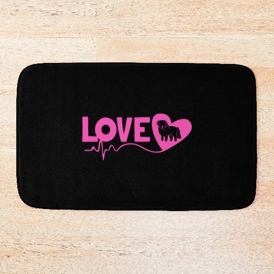 Dog Lover Pet Owner I Love My Great Pyrenees Bath Mats