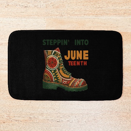 Stepping into juneteenth 1865 independence day Bath Mats