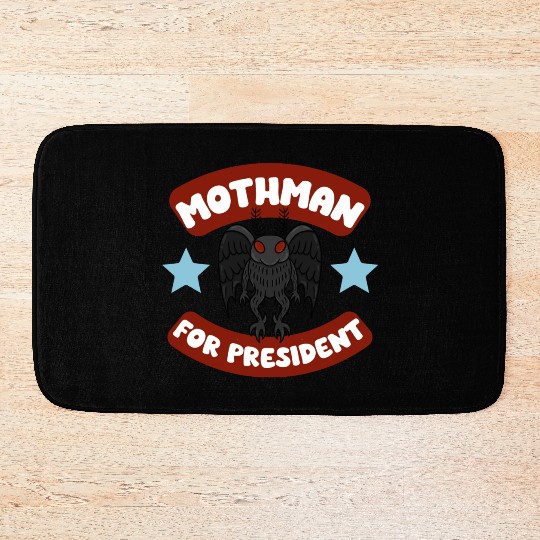 Mothman USA Election Campaign Politics 2024 Bath Mats